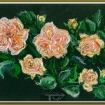 róza Medilland, format A4, pastele
